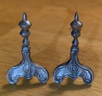 (image for) English Pewter Andirons