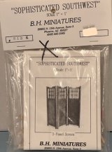 BH Miniatures "Sophisticated Southwest" 3-Panel Screen Kit (image for) BH Miniatures "Sophisticated Southwest" 3-Panel Screen Kit