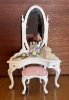 (image for) Corner Dressing Table & Stool with Perfume Tray, etc