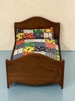 (image for) Walnut Bed with Quilted Bedding