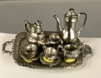 (image for) 1/24th Pewter Tea Serving Set