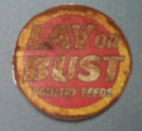 (image for) Tin Sign Lay or Bust Poultry Feeds