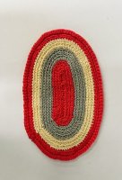 (image for) Crocheted, oval rug