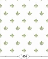 (image for) Princess Fleur De Lis - Green on White