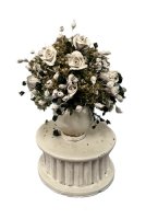 (image for) White Rose Flower Arrangement by Judy Adverides