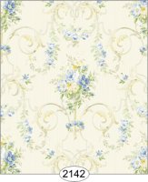 (image for) Wallpaper - Aurora Floral - Blue