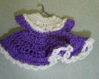 (image for) Purple Dress with White Trim