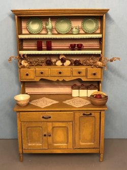 (image for) Old Fashion Hoosier Cabinet Filled