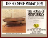 House of Miniatures Furniture Kit #40045 X-Acto Chippendale Dining Table (image for) House of Miniatures Furniture Kit #40045 X-Acto Chippendale Dining Table