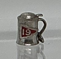(image for) Sterling Beer Stein with Red #19 Pennant
