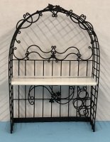 (image for) Wine Rack and Table in Wrought Iron Fashion