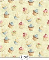 (image for) Wallpaper - Cupcake Toss - Aqua
