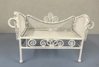 (image for) White Wire Day Bed or Love Seat