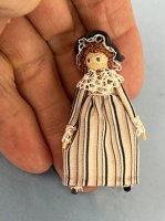 (image for) Wooden Bead Doll with Red Hair