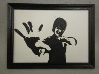 (image for) Bruce Lee Framed Painting