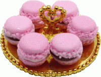 (image for) Macarons on Gold Tray