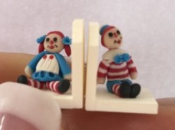 Raggedy Ann and Andy bookends