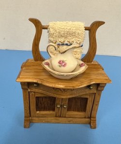 (image for) Victorian Wash Stand with bowl and pitcher