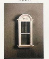 (image for) Newport Single Decorated Window White