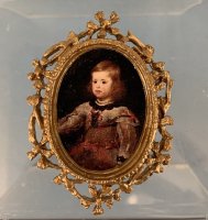 (image for) Tudor Child in Gold Frame