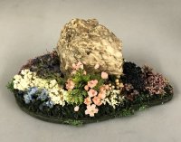 (image for) Garden Rock/Boulder with flowers