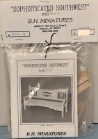 (image for) BH Miniatures "Sophisticated Southwest" Sofa Bench Kit