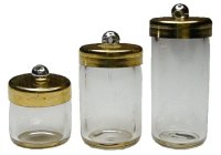 (image for) Glass Jar set with lids (3)