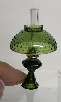 Antique Style lamp in green