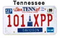 (image for) Tennessee License Tag (Metal)