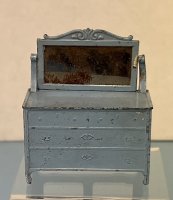 (image for) Antique Tootsie Toy Metal Dollhouse Dresser