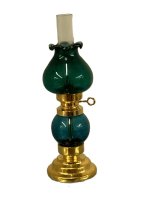 (image for) Green Glass Lantern Lamp