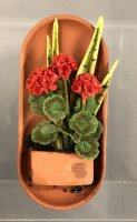 (image for) Terra Cotta Garden Planter for garden wall