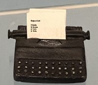 (image for) Black Portable Typewriter