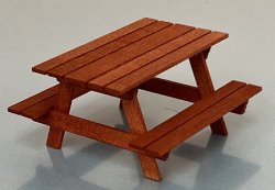 (image for) 1/24th Wooden Picnic Table