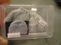 (image for) Hand Knitted Blue Sweater and Hat Set