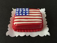 (image for) Flag Sheet Cake