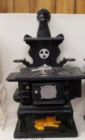 (image for) 1/24th Black Old Fashioned Cook Stove