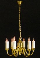 (image for) CK3015 6-Arm Colonial Chandelier