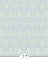 (image for) Camilla Damask - Ivory on Blue - 1517