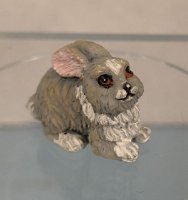 Gray rabbit by Jeannetta Kendall