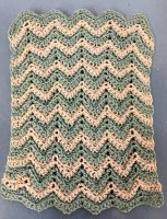 (image for) Mint and Cream Ripple Afghan