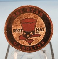 (image for) Tin Sign Red Hat Gasoline