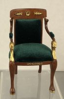 (image for) Miniature Empire Chair/Green Velvet