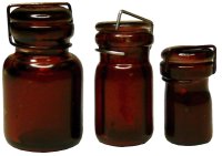 (image for) Glass Canning Jars-Burnt Red (3)