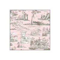 (image for) Oriental Pink Toile - Rose Hill