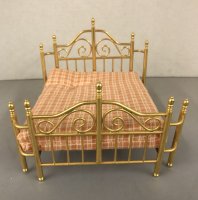 (image for) Vintage Brass Bed with Mattress