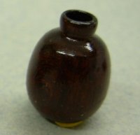 Half inch dark wood vase