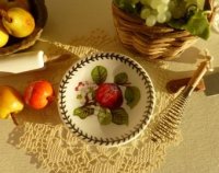 (image for) Pomona Botanic Red Apple Dollhouse Plate.