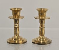 (image for) Pair of Small Brass Candlesticks