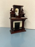 (image for) Mahogany Fireplace With Mirror
